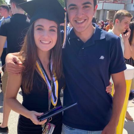 Stacy Friedman's daughter and son on the day of Her daughter's graduation ceremony. 